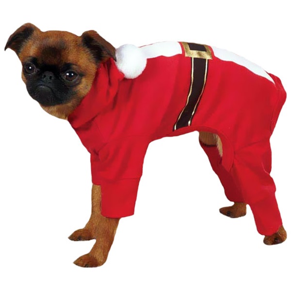 [해외]Casual Canine Santa Pajama Small Red