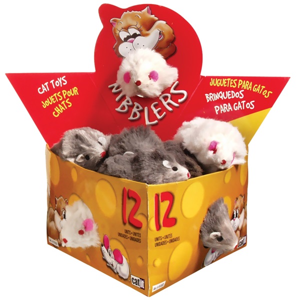 [해외]캣잇 고양이 장난감 쥐 12개 (L) Catit Fur Mouse (12/Box) - Large