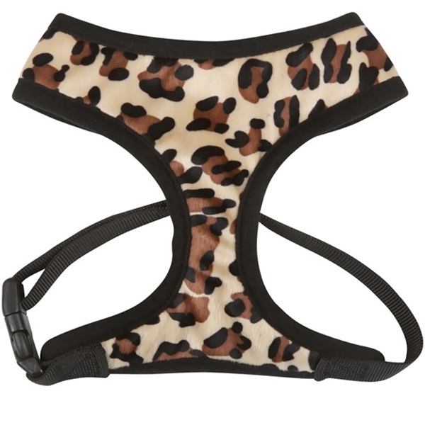 [해외]East Side Collection Plush Print Harness Leopard - Medium