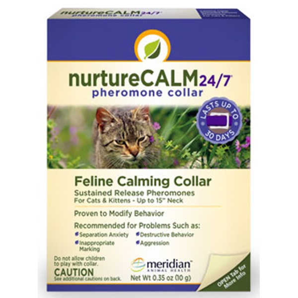 [해외]NurtureCALM 24/7 Feline Calming Pheromone Collar (Upto 15 Neck)
