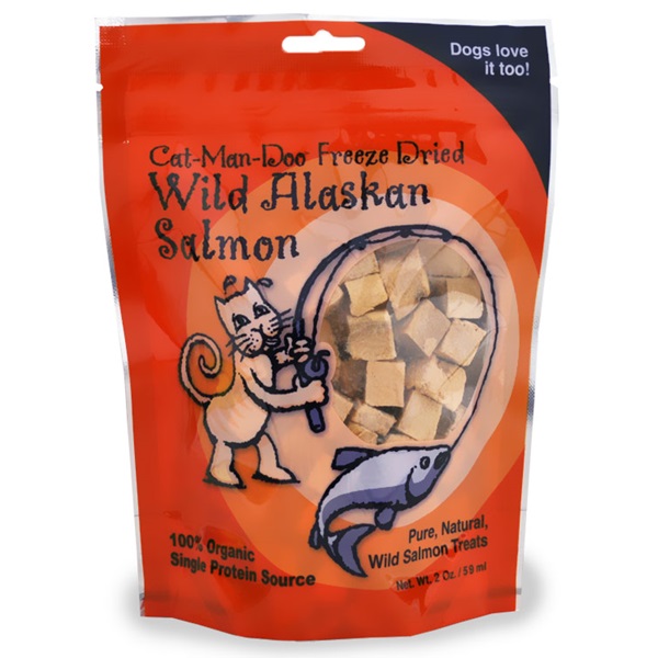 [해외] 캣만두 연어(2 oz) Cat-Man-Doo Freeze Dried Wild Alaskan Salmon Cubes (2 oz)