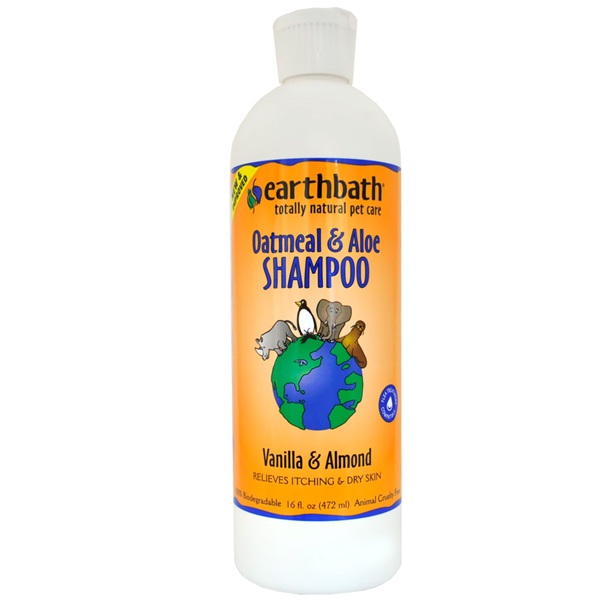 [해외] 얼스배스 오트밀 &amp; 알로에 샴푸(바닐라 &amp; 아몬드) Earthbath Oatmeal &amp; Aloe Shampoo Vanilla &amp; Almond (16 fl. oz.)