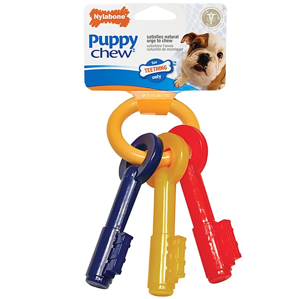 [해외] 닐라본 퍼피  Nylabone Puppy Teething Keys EXTRA SMALL (5.5)