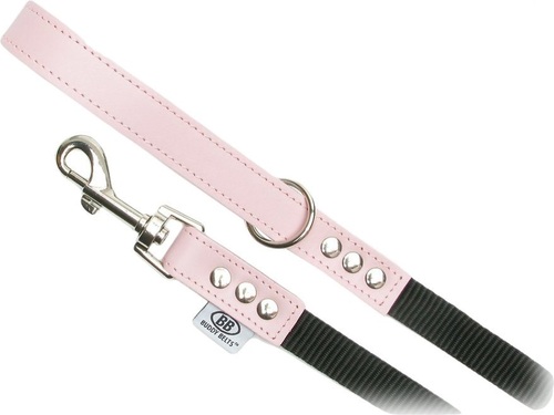 [해외]버디벨트 가죽&amp;나일론 리드줄- 핑크Buddy Belts Leather &amp; Nylon Dog Leash, Pink