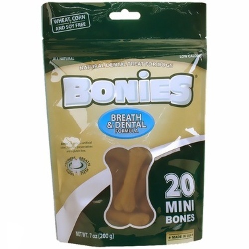 [해외] 보니스 덴탈 미니(20개)BONIES Natural Dental Health Multi-Pack MINI (20 Bones / 7 oz)