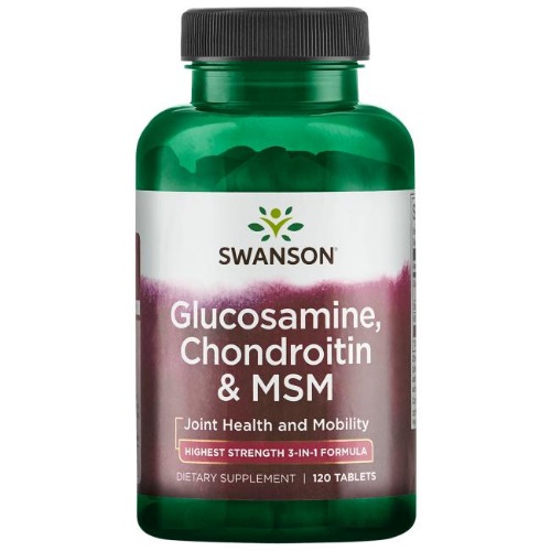 [해외] 스완슨 글루코사민(120정)  Glucosamine, Chondroitin &amp; MSM