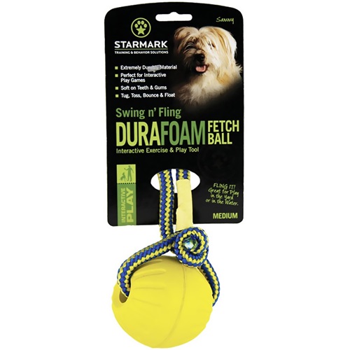 [해외] Starmark Swing &amp; Fling DuraFoam Fetch Ball - Medium