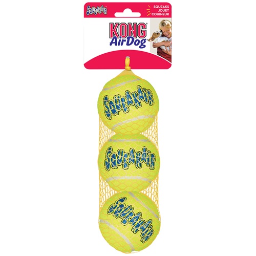 [해외] Air KONG Squeaker Tennis Balls (3-Pack) - MEDIUM