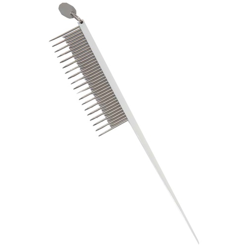 [해외]Geib Stainless Steel Tail Comb - 7 Medium Shedding