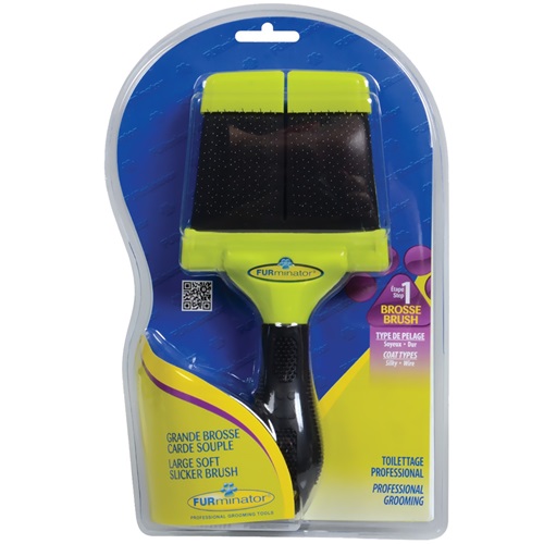 [해외]퍼미네이터 FURminator® Soft Slicker Brush - Large