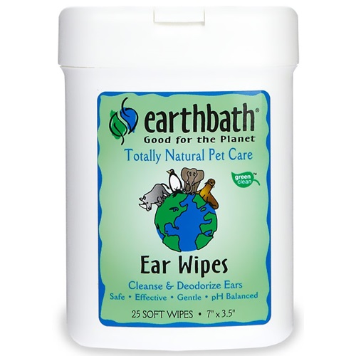 [해외]Earthbath Ear Wipes (25 soft wipes)