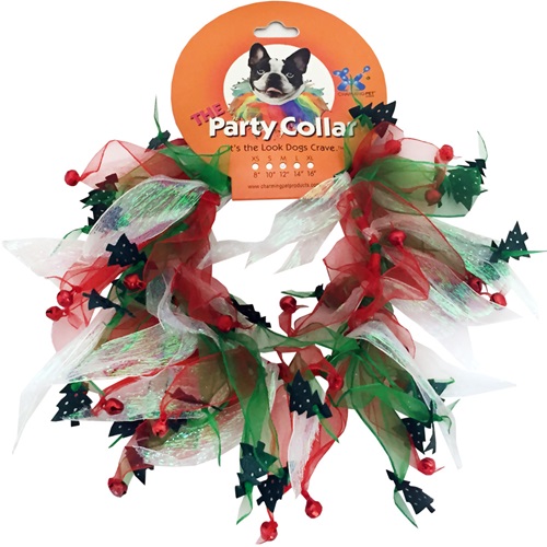 [해외]Holiday Party Collar - Xmas Tree - Small (10)