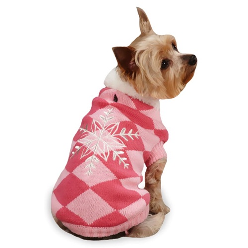 [해외]East Side Collection Snowflake Snuggler Sweaters Pink - S (12)