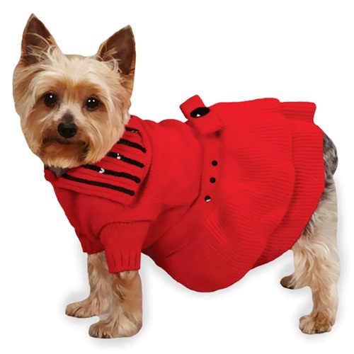 [해외]East Side Collection Scarlet Knit Dresses Red - XXS (8)