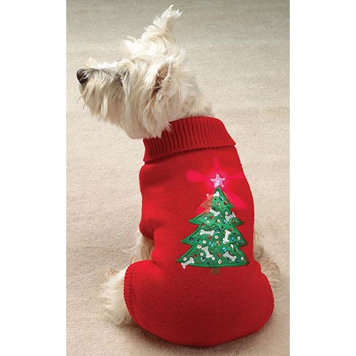 [해외]Casual Canine Twinkling Star Holiday Sweater (X-Small)