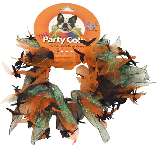 [해외]Halloween Party Collar - Spider &amp; Bats - Medium (12)
