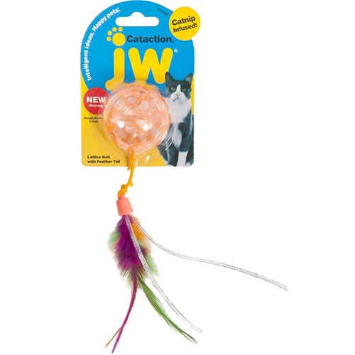 [해외]JW Pet Cataction Lattice Ball with Tail
