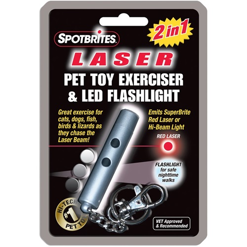 [해외]SpotBrites 2 in 1 Laser/LED Pet Toy Exerciser &amp; Flashlight