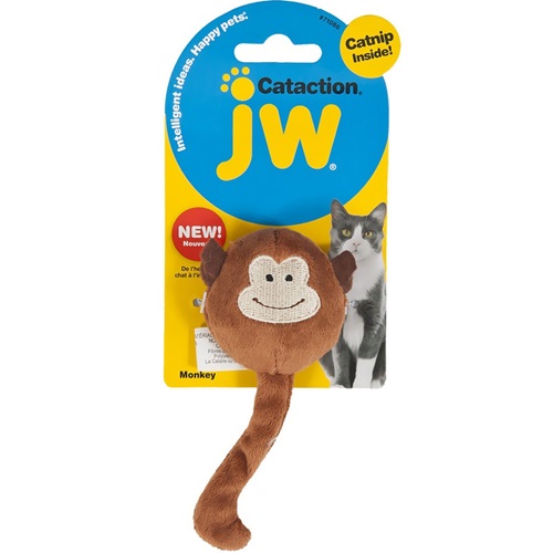 [해외]JW Pet Cataction Plush Catnip Monkey
