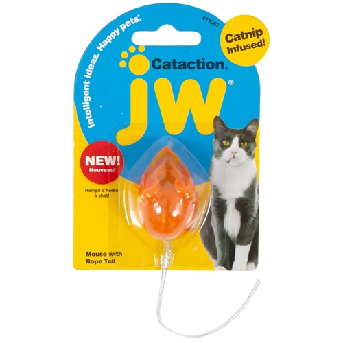 [해외]JW Pet Cataction Mouse with Bell &amp; Tail
