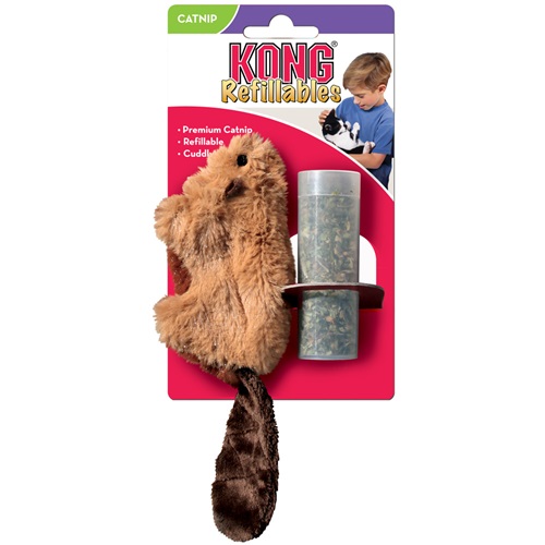 [해외]KONG Beaver Refillable Catnip Toy