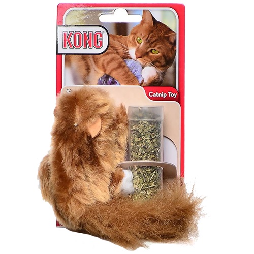[해외]KONG Dr. Noys Plush Squirrel - Cat Toy