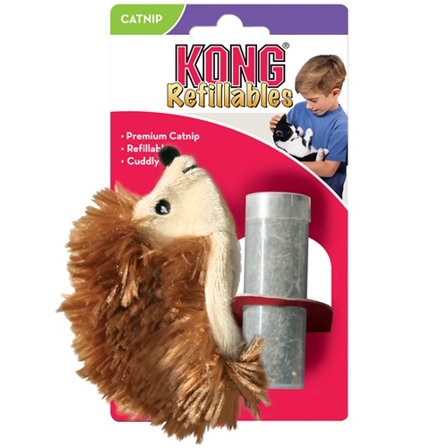 [해외]KONG Refillables Hedgehog Catnip Toy