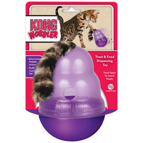 [해외]KONG® Wobbler™ Cat Treat Dispensing Toy