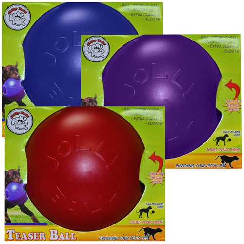 [해외] Jolly Pets Teaser Ball with Inside Ball (8 in) - Assorted