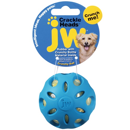 [해외] JW Pet Crackle Heads Crackle Ball Dog Toy - Large (Assorted)