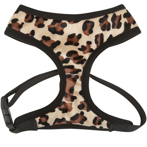[해외]East Side Collection Plush Print Harness Leopard - Large