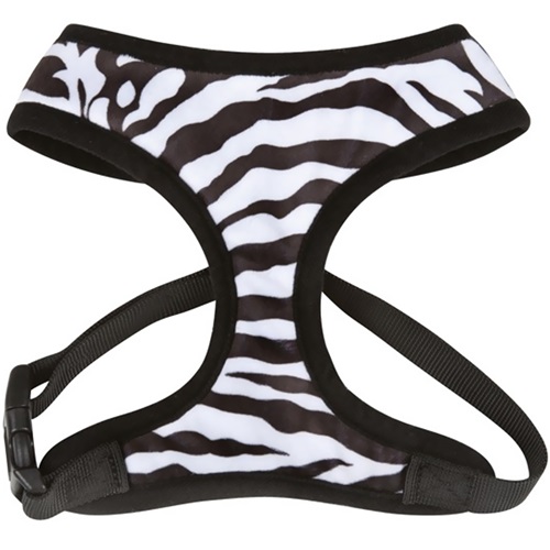 [해외]East Side Collection Plush Print Harness Zebra - Small