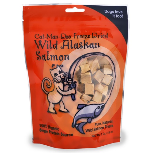 [해외] 캣만두 연어(2 oz) Cat-Man-Doo Freeze Dried Wild Alaskan Salmon Cubes (2 oz)