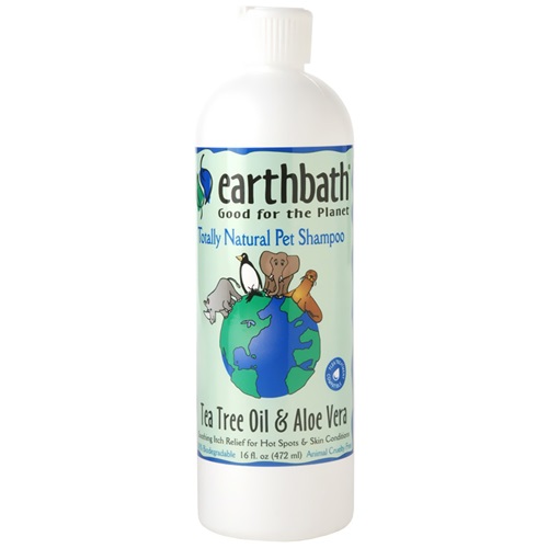 [해외] 얼스배스 티트리 오일 &amp; 알로에 베라 샴푸 Earthbath Tea Tree Oil &amp; Aloe Vera Shampoo (16 fl. oz.)