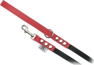 [해외]버디벨트 가죽&amp;나일론 리드줄- 레드Buddy Belts Leather &amp; Nylon Dog Leash, Red