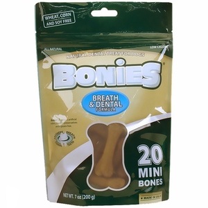 [해외] 보니스 덴탈 미니(20개)BONIES Natural Dental Health Multi-Pack MINI (20 Bones / 7 oz)