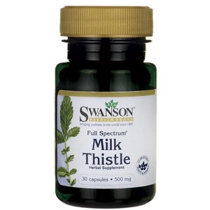 [해외] 스완슨 풀 스펙트럼 밀크시슬(30 캡슐) Full Spectrum Milk Thistle 500 mg 30 Caps