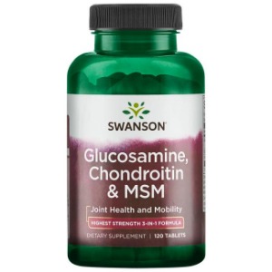 [해외] 스완슨 글루코사민(120정)  Glucosamine, Chondroitin &amp; MSM
